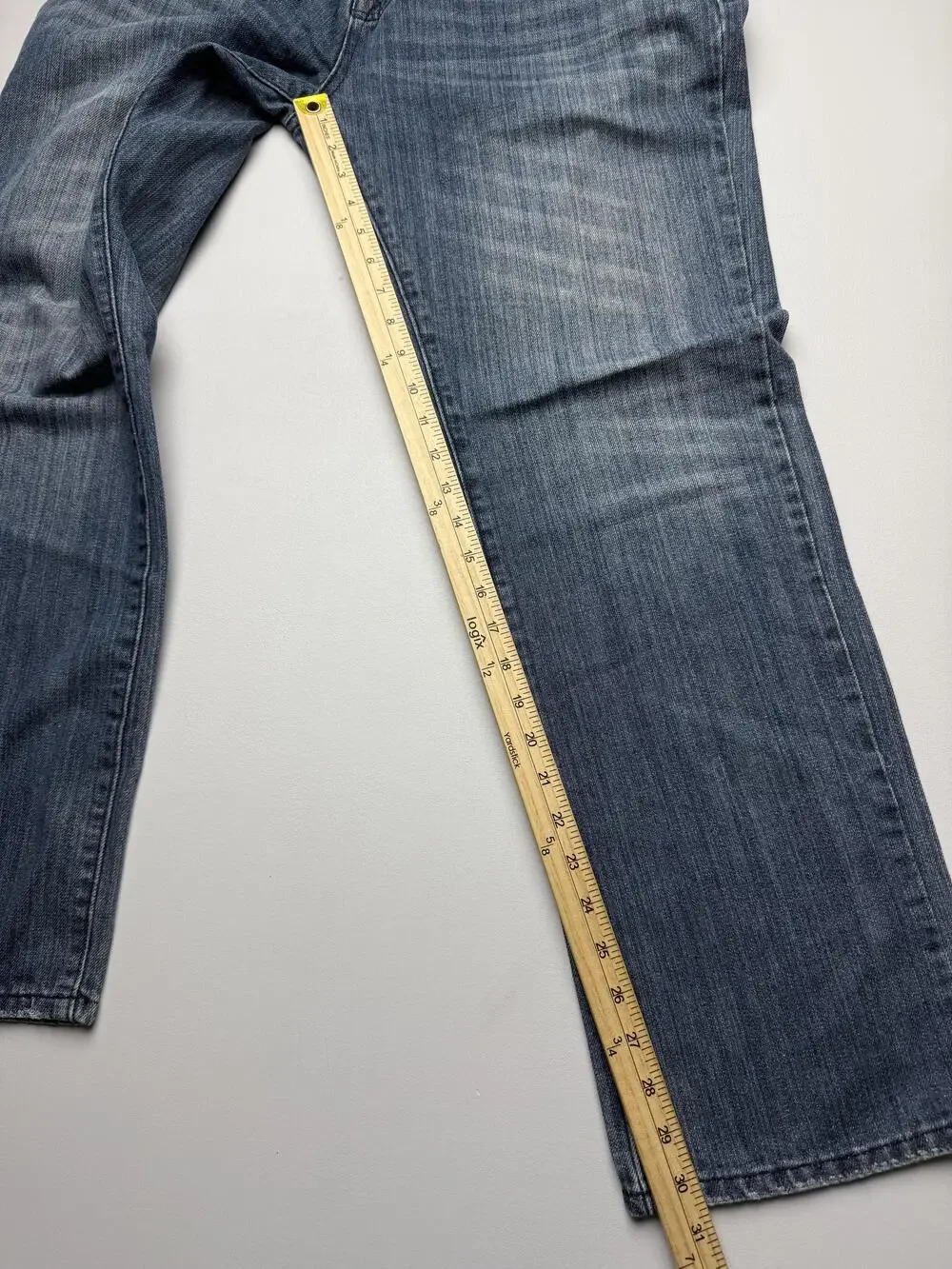 Do Denim Jeans Mens 36x32 Blue Med Wash Denim Relaxed Straight Casual RA-058